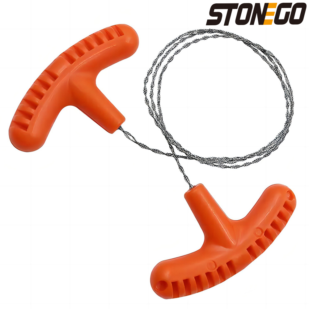 Garden Hand Trowel - STONEGO 手動スチールロープチェーンソー - 緊急、キャンプ、旅行用のポータブルサバイバルギア