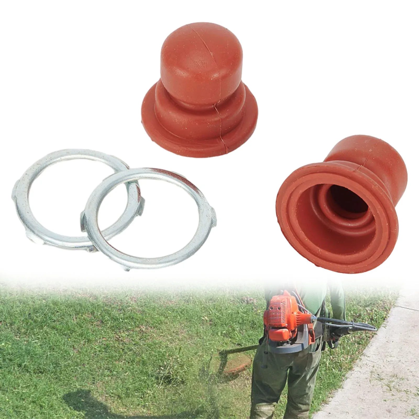 Gardening Tools Vector - プライマーバルブの交換用パック2個セット。部品番号を含むテカムセベクターキャブレターモデルに適合するように設計されています。