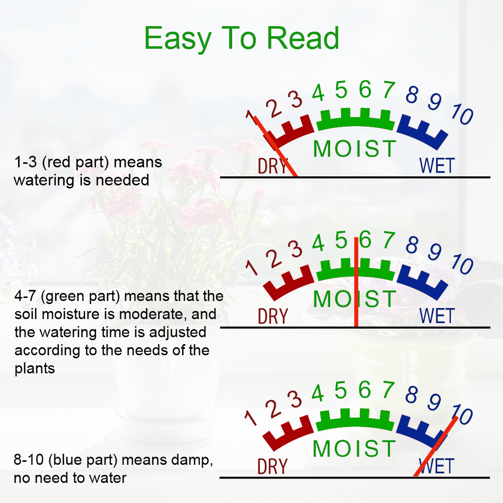 Moisture Meter Plant - ミニフラワー鉢植え土壌分析器水分計湿度計テスター庭の植物花土壌分析器分析機器