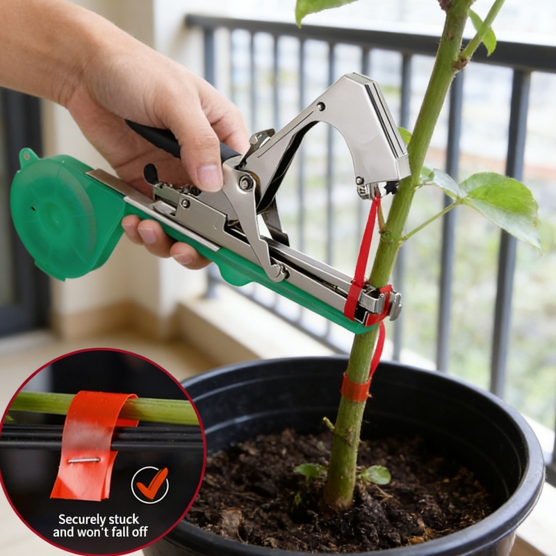 Gardening Tools Kit For Home Garden - 園芸植物の枝結束機、野菜用テープ、家庭菜園の苗や蔓の結束ツールキット