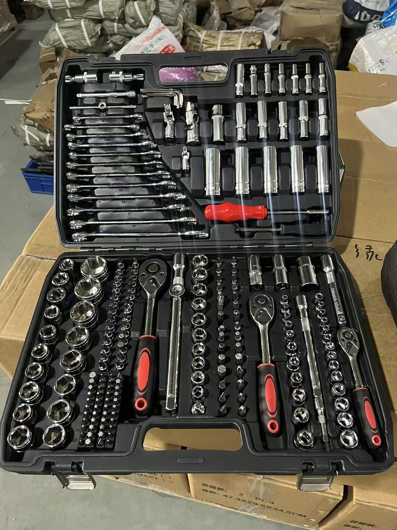 Gardening Tools Diy - 216ピースDIY自動車修理ツールキット、ハンドパワーソースラチェットレンチセット、車、バイク、庭のメンテナンス用OEMカスタマイズ、CR-V対応