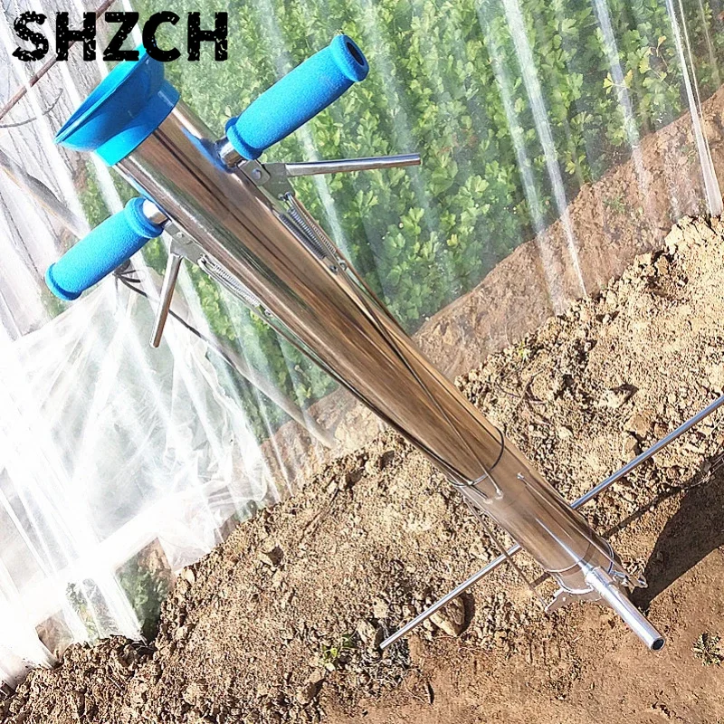 Fertilizer Dispenser - ガーデンシードラー移植機 手動式野菜苗植え付け機 種まき機 手持ち式ガーデン効率化装置