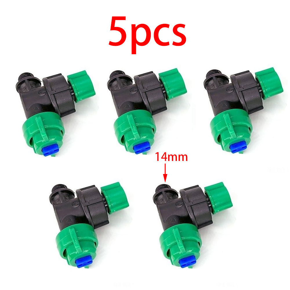Gardening Tools Plastic - 5 個のスプレーチューブ継手パイプクランプ、滴下防止庭の水やり、農業噴霧器ノズルツール植物保護機