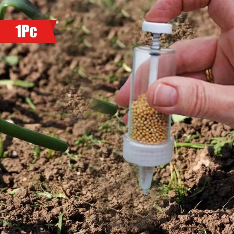Fertilizer Dispenser - 1pc ハンドヘルド種子ディスペンサー、庭の植栽、植木鉢、庭のベッドの必須園芸用品用ミニ手動播種ツール