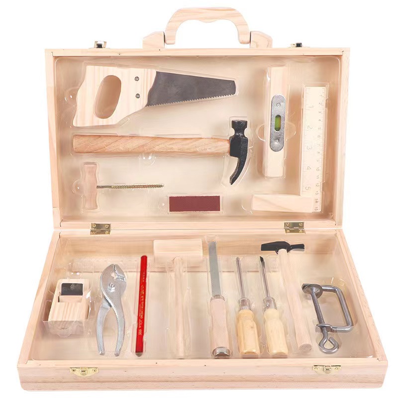 Gardening Tools 5 Year Old - 子供実生活木製大工箱ツール男の子のふりおもちゃ木製ツールセットハンマードライバーマニュアルスキル学習