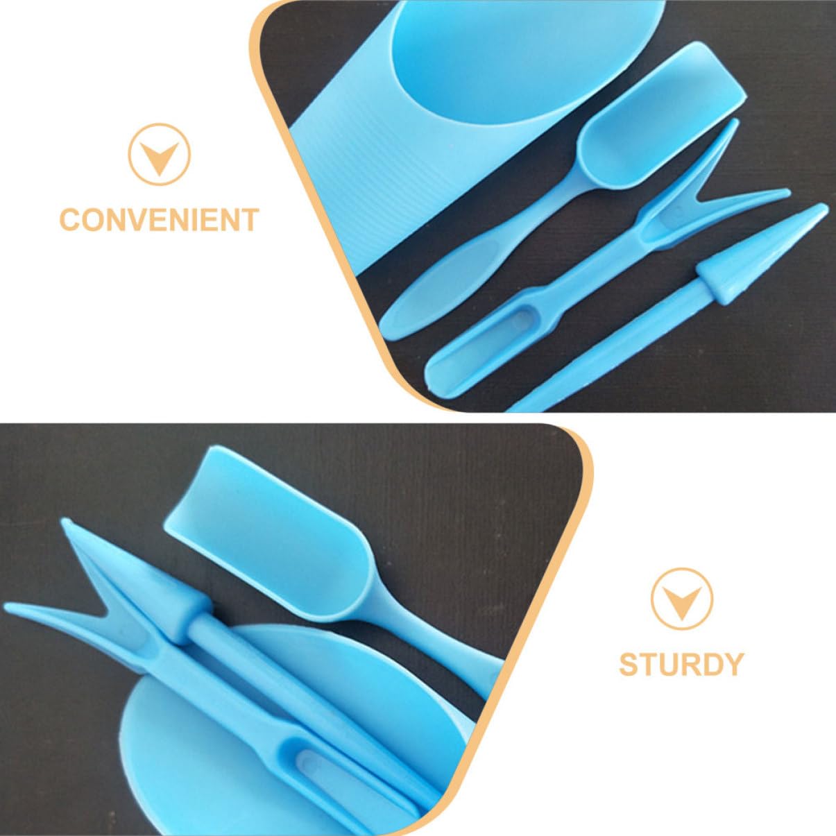 4 ピース/セット、プラスチック耐久性のあるバケツシャベル鉢 - Gardening Tools Brands のレビューと価格