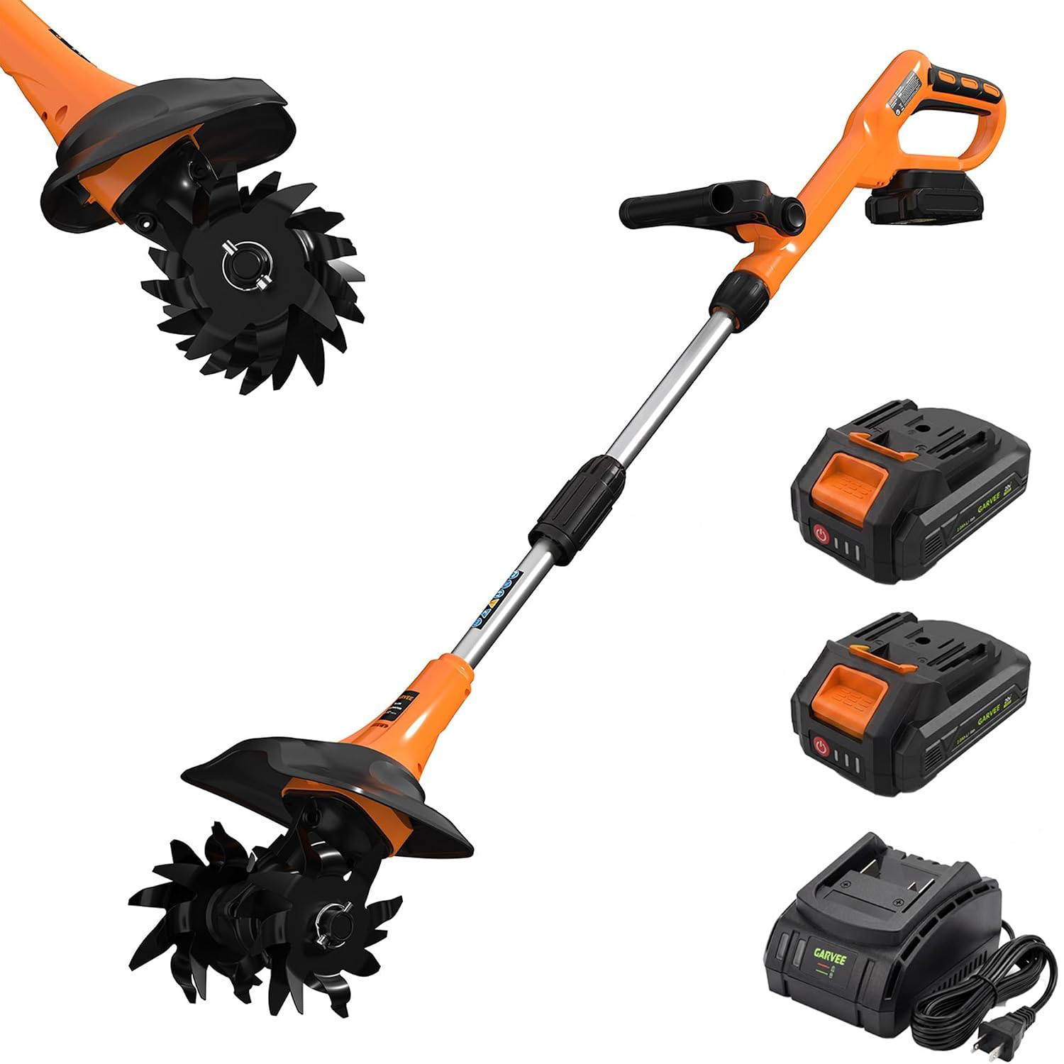 20Vコードレスガーデンティラー、2x2.0Ahバッテリー充 - Gardening Tools Brands のレビューと価格