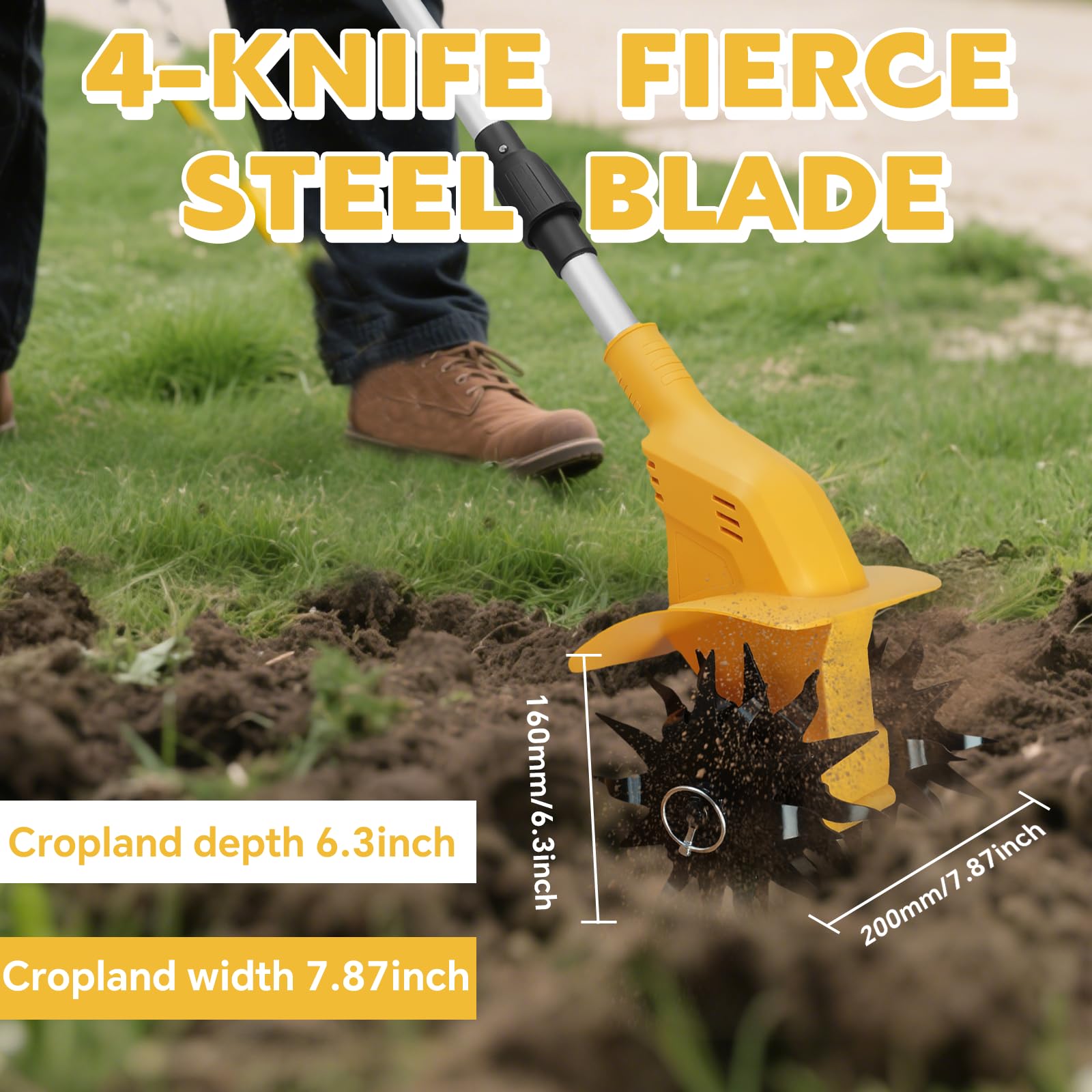330RPM ブラシレスコードレス耕運機、ガーデン芝生土壌耕 - Gardening Tools Brands のレビューと価格