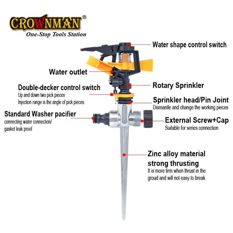 園芸工具 プラスチックと亜鉛合金製 360度回転式穴あきスプ - Gardening Tools Plastic のレビューと価格