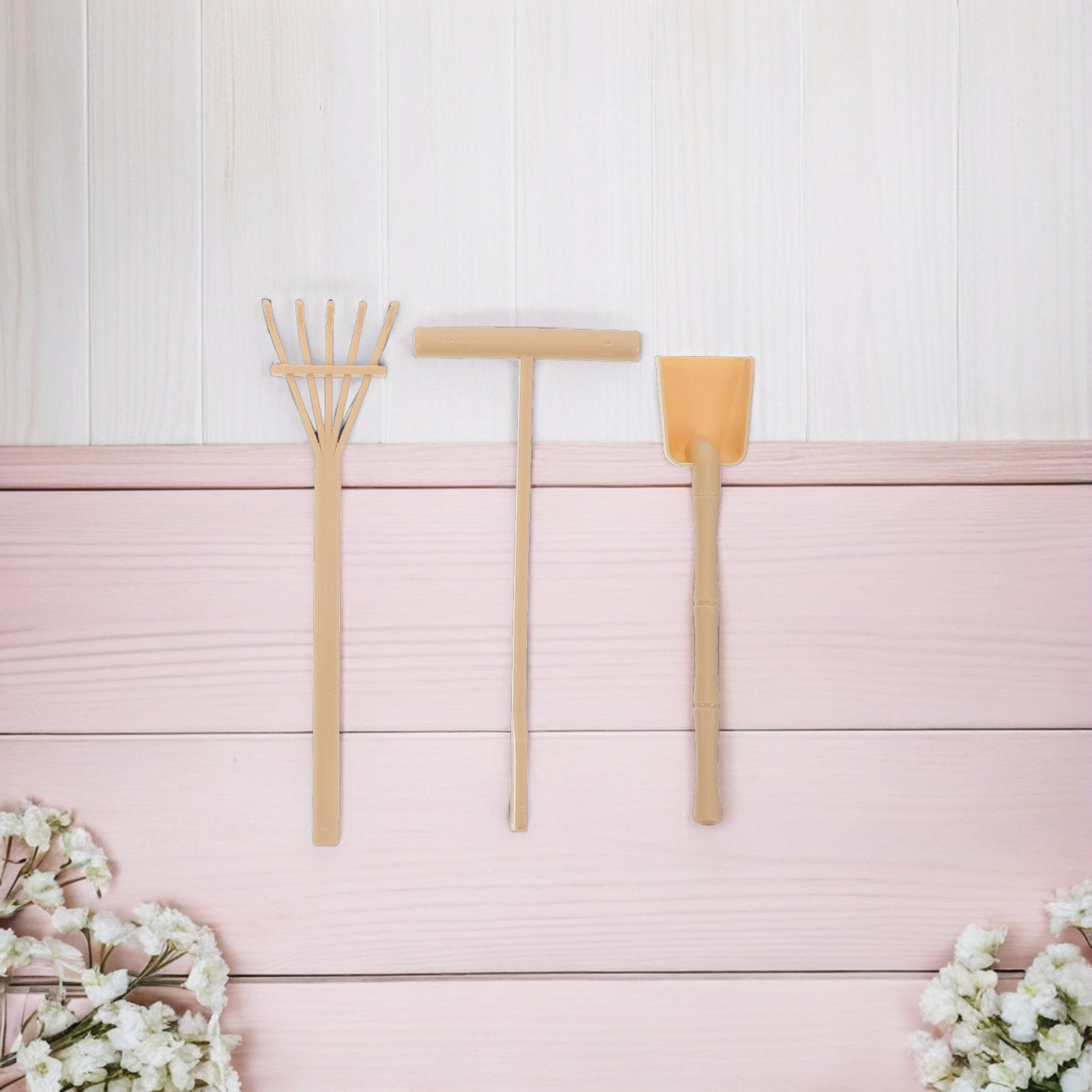 4セット ミニ禅ガーデン 砂すくいツール 小型トレイアクセサ - Gardening Tools Kit For Home Garden のレビューと価格