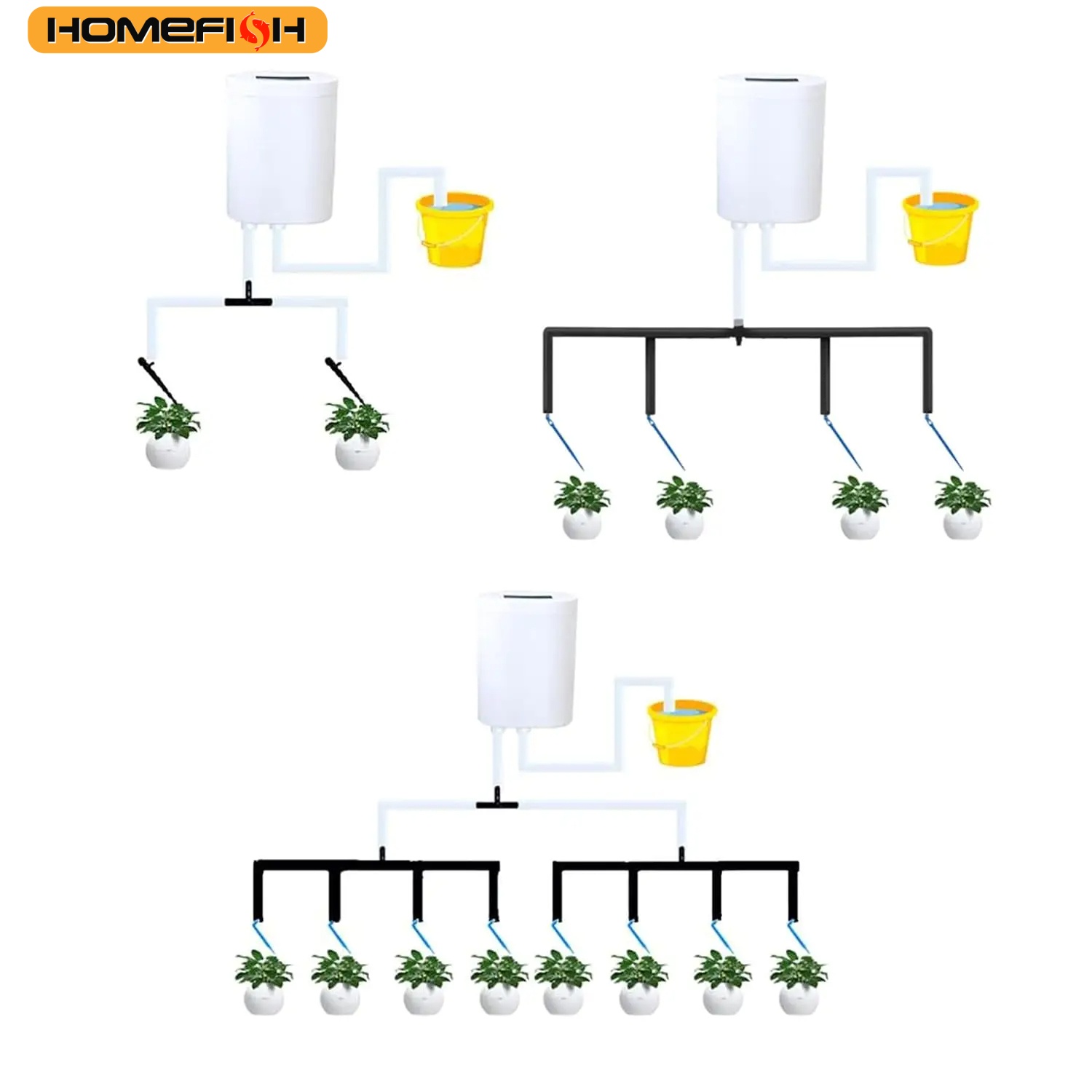 HOMEFISH 自動植物花散水ポンプ家庭用スプリンクラー点 - Gardening Tools Kit For Home Garden のレビューと価格