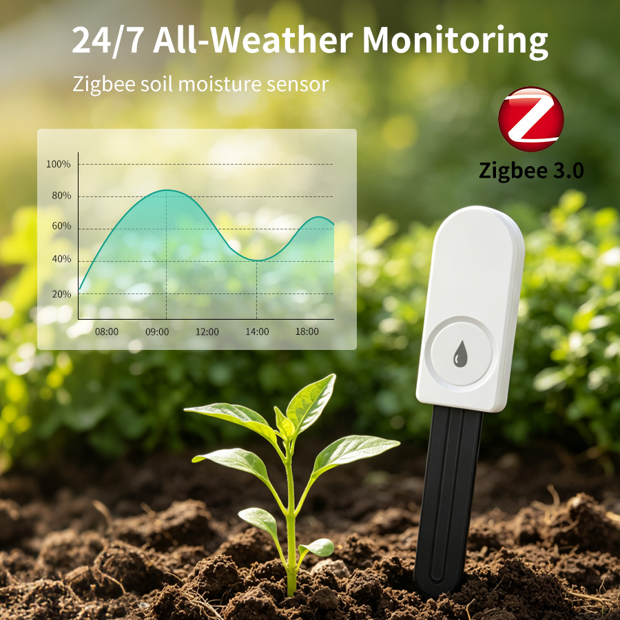 スマートZigBee土壌水分センサー 温度湿度計 温湿度計  - Moisture Meter Plant のレビューと価格