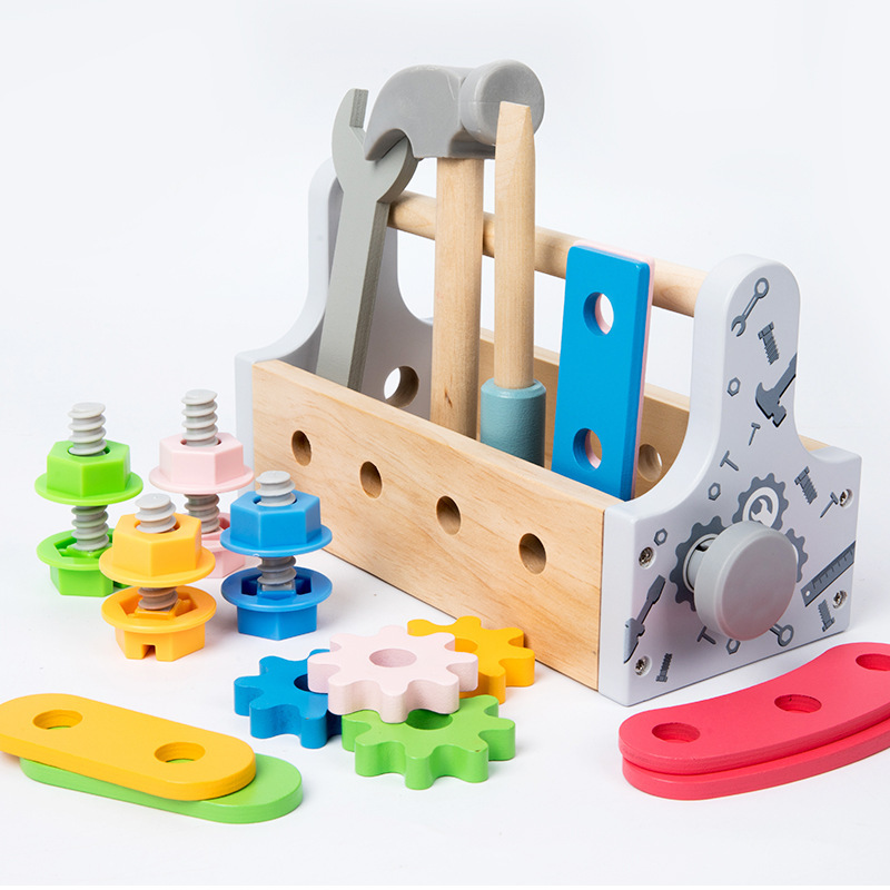子供ツールボックス木のおもちゃごっこ遊びセットナット分解ネジ - Gardening Tools 5 Year Old のレビューと価格