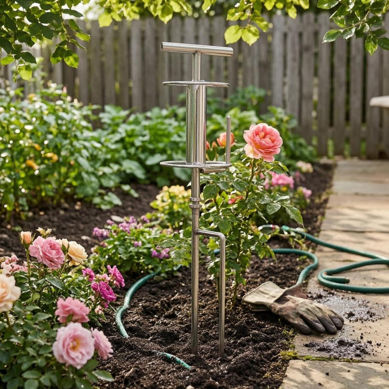 ガーデンホースベンダーステーク ステンレス製ウォーターライン - Gardening Tools Guide のレビューと価格