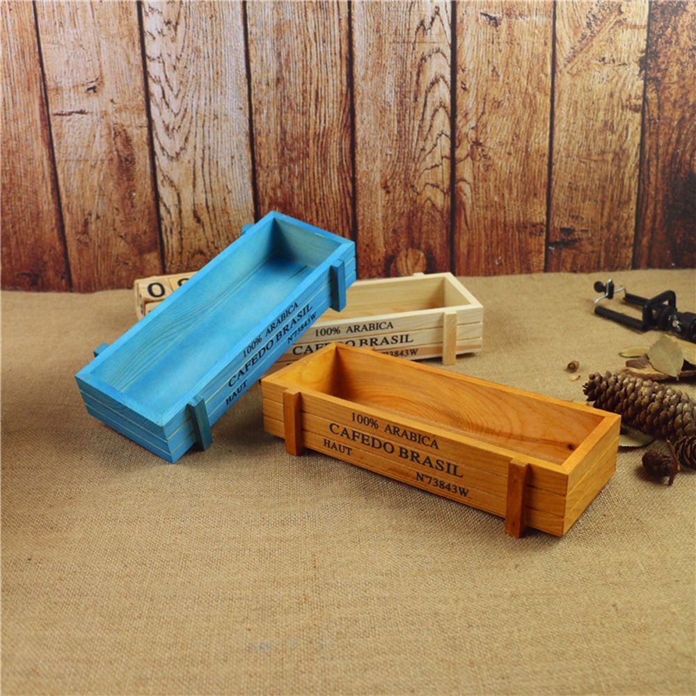 多肉植物用の長方形の装飾ボックス,ヴィンテージの木箱,植木鉢 - Gardening Tools Vintage のレビューと価格