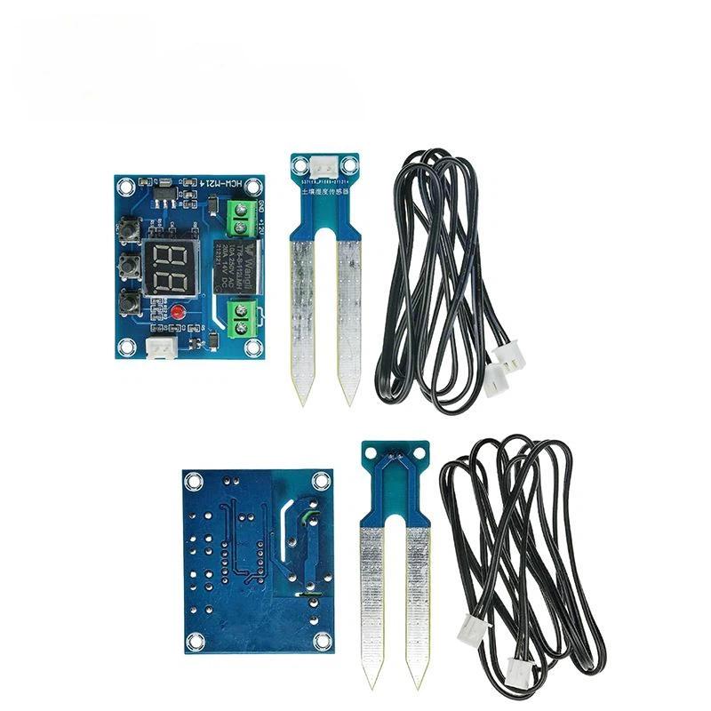 DIYガーデニング用のリレーモジュール付き容量性土壌水分セン - Moisture Meter Plant のレビューと価格