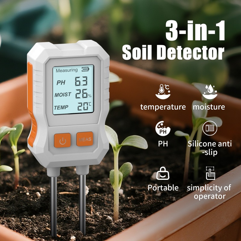 3-in-1デジタル土壌テスター、デュアルプローブ付き、高精 - Moisture Meter Plant のレビューと価格