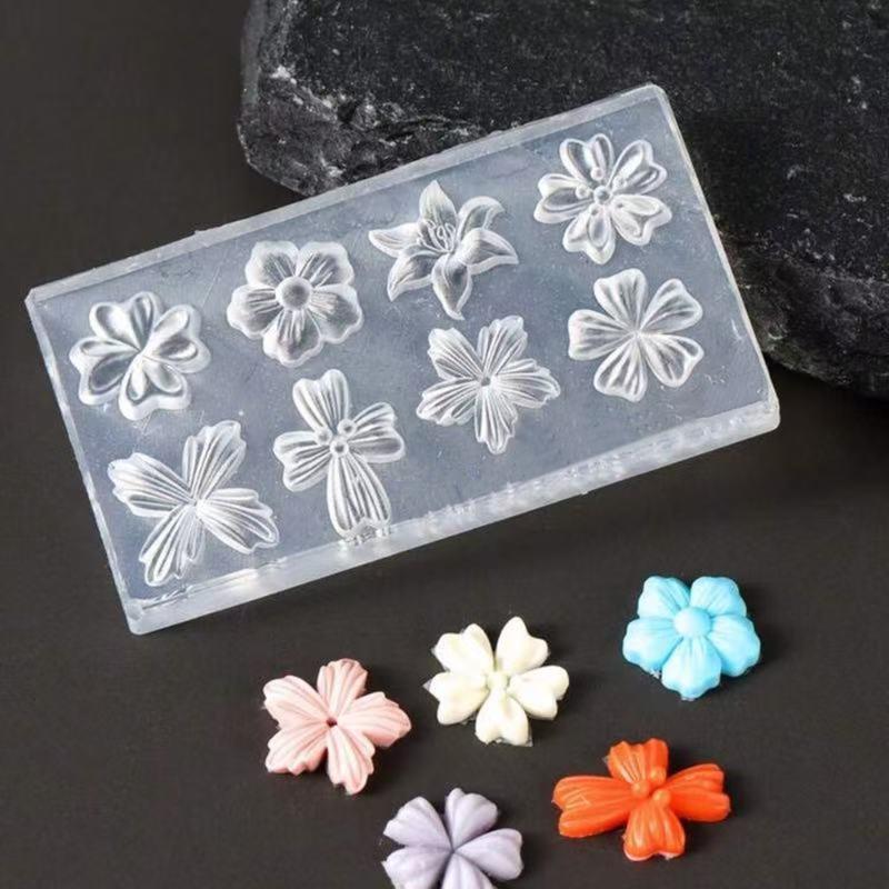 新しいフラワーネイルアートモールド 3D シリコーンテンプレ - Gardening Tools Diy のレビューと価格