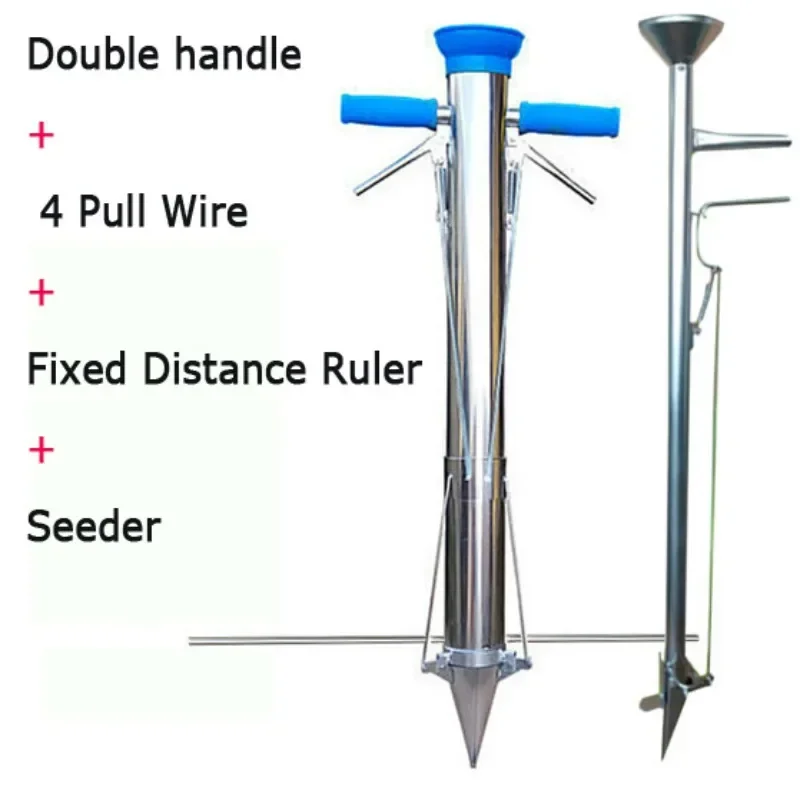 ガーデンシードラー移植機 手動式野菜苗植え付け機 種まき機  - Fertilizer Dispenser のレビューと価格