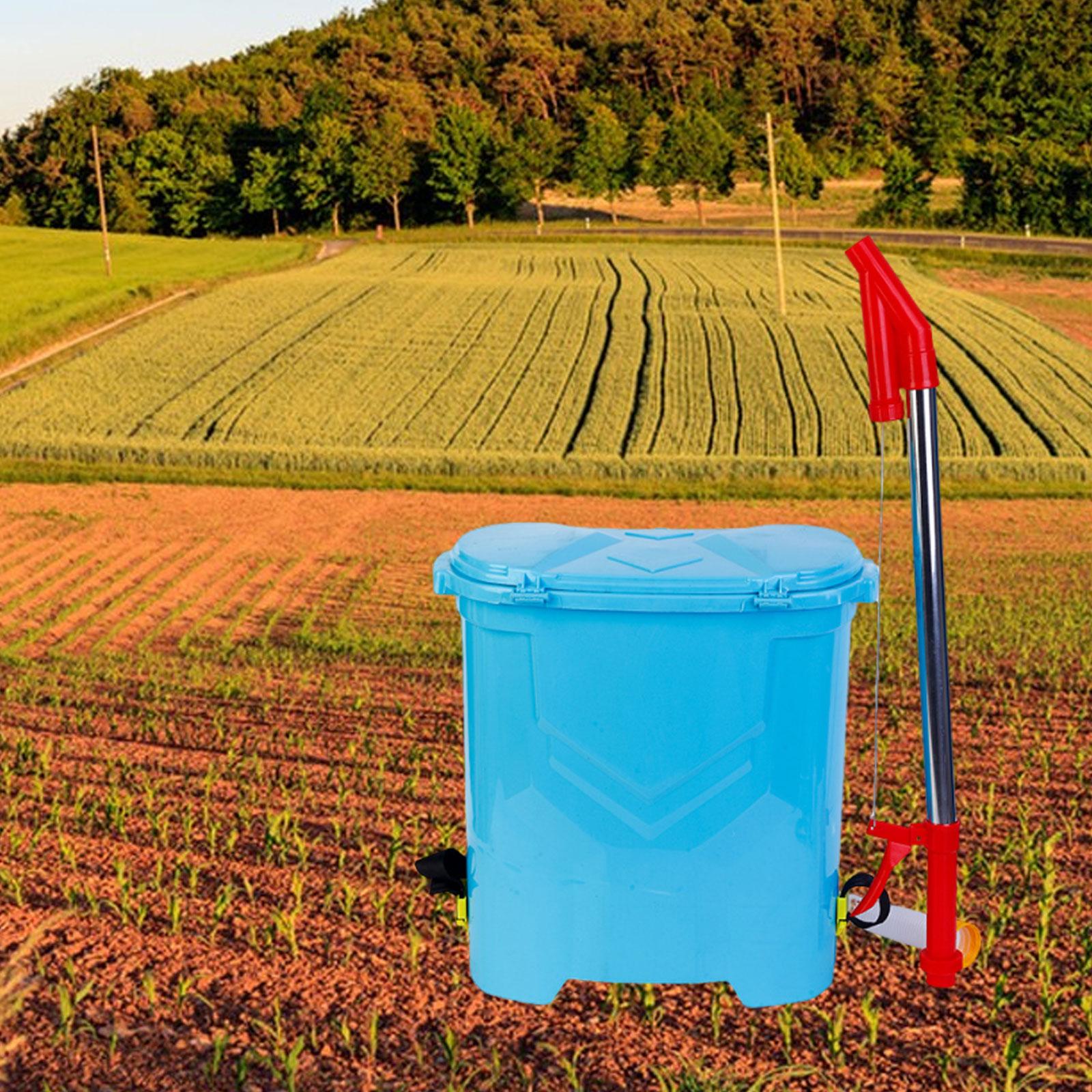 肥料散布機 バックパック型 大型バケット 手動式人間工学に基 - Fertilizer Dispenser のレビューと価格