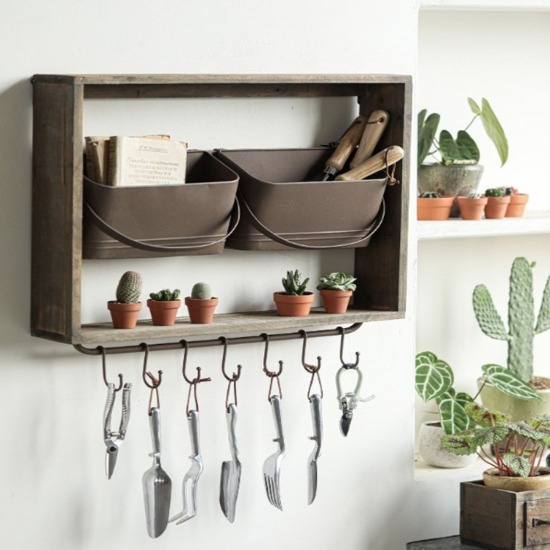 ヴィンテージフックガーデンツールオーガナイザー、レトロな壁掛 - Gardening Tools Vintage のレビューと価格