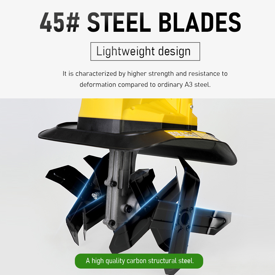 電動耕運機 - 土壌耕耘、除草、小規模農場/芝生用の調整可能 - Gardening Tools Brands のレビューと価格