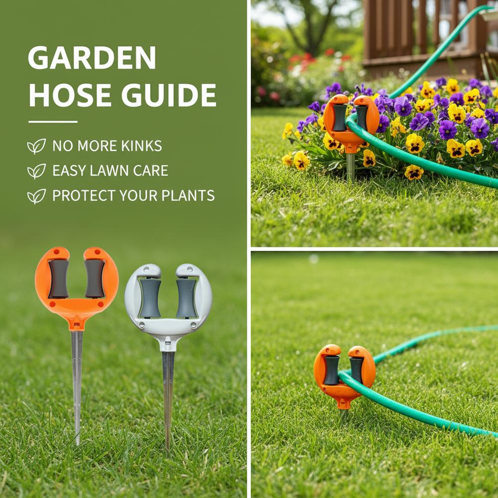 回転プーリーホイール付きガーデンホースガイドステーク、金属製 - Gardening Tools Guide のレビューと価格