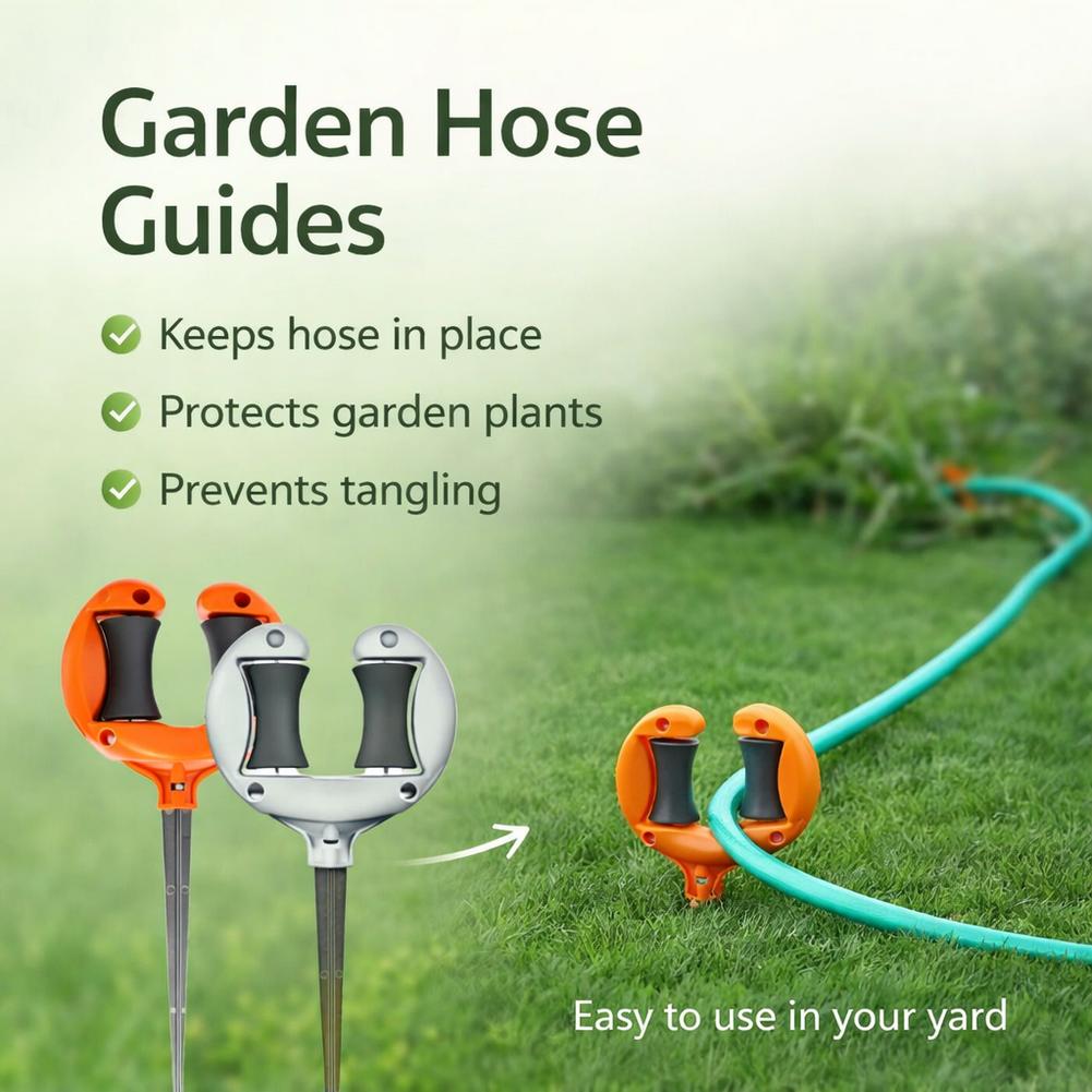 回転プーリーホイール付きガーデンホースガイドステーク、金属製 - Gardening Tools Guide のレビューと価格