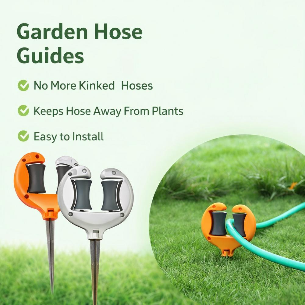 回転プーリーホイール付きガーデンホースガイドステーク、金属製 - Gardening Tools Guide のレビューと価格